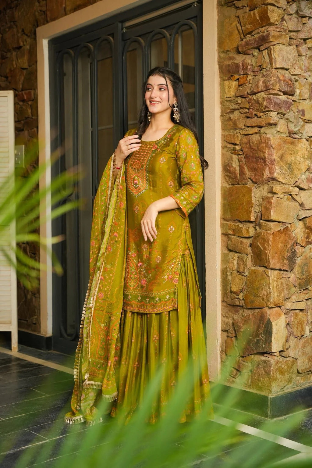 Haritaara Chinon Sharara Set