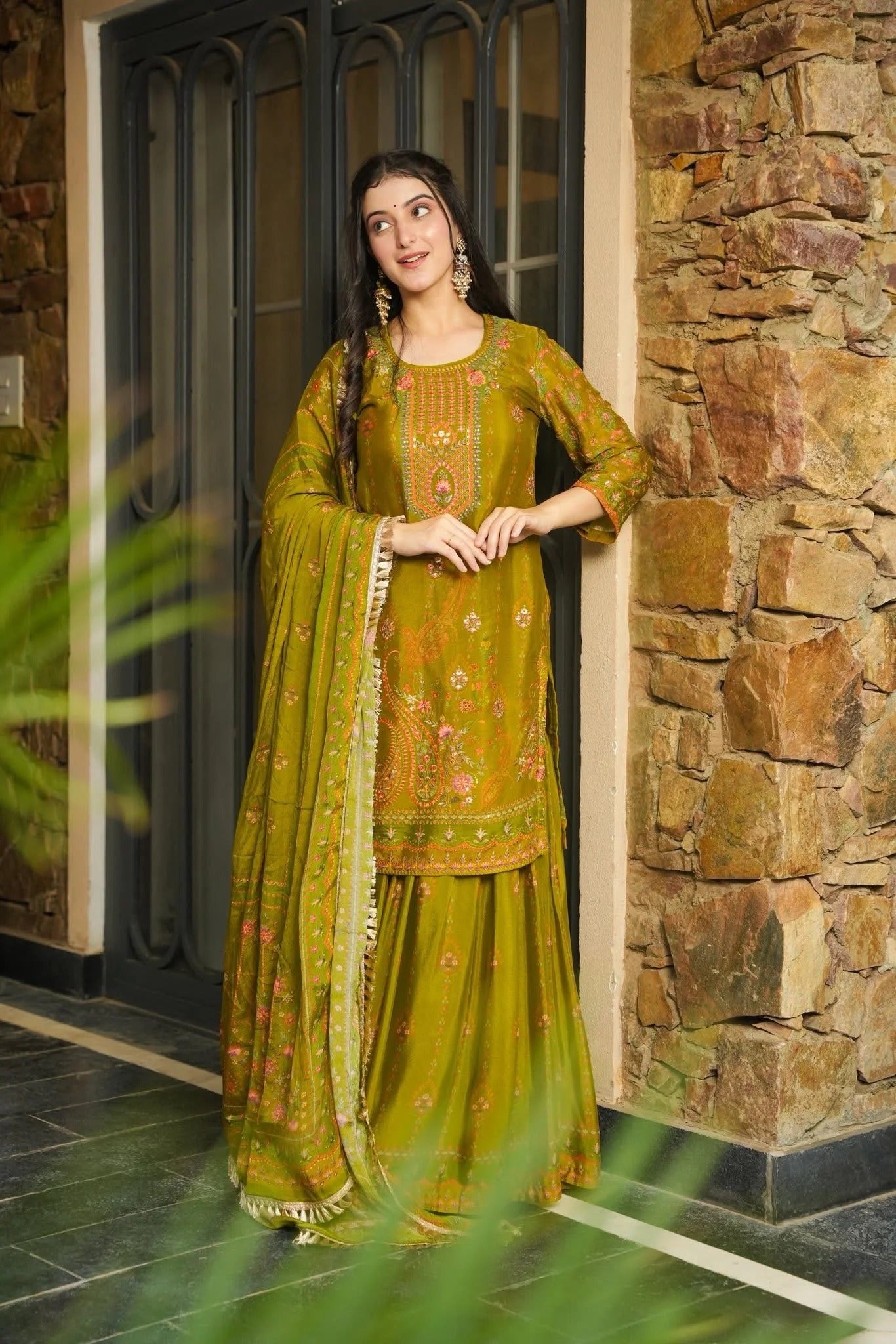 Haritaara Chinon Sharara Set