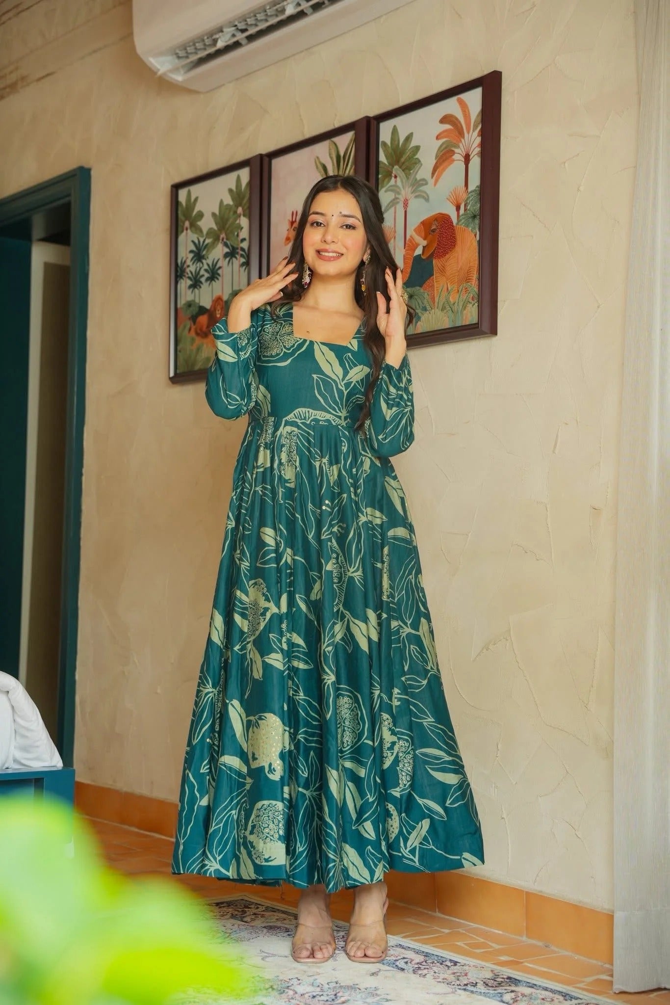 Sable Green Muslin Kurta Set