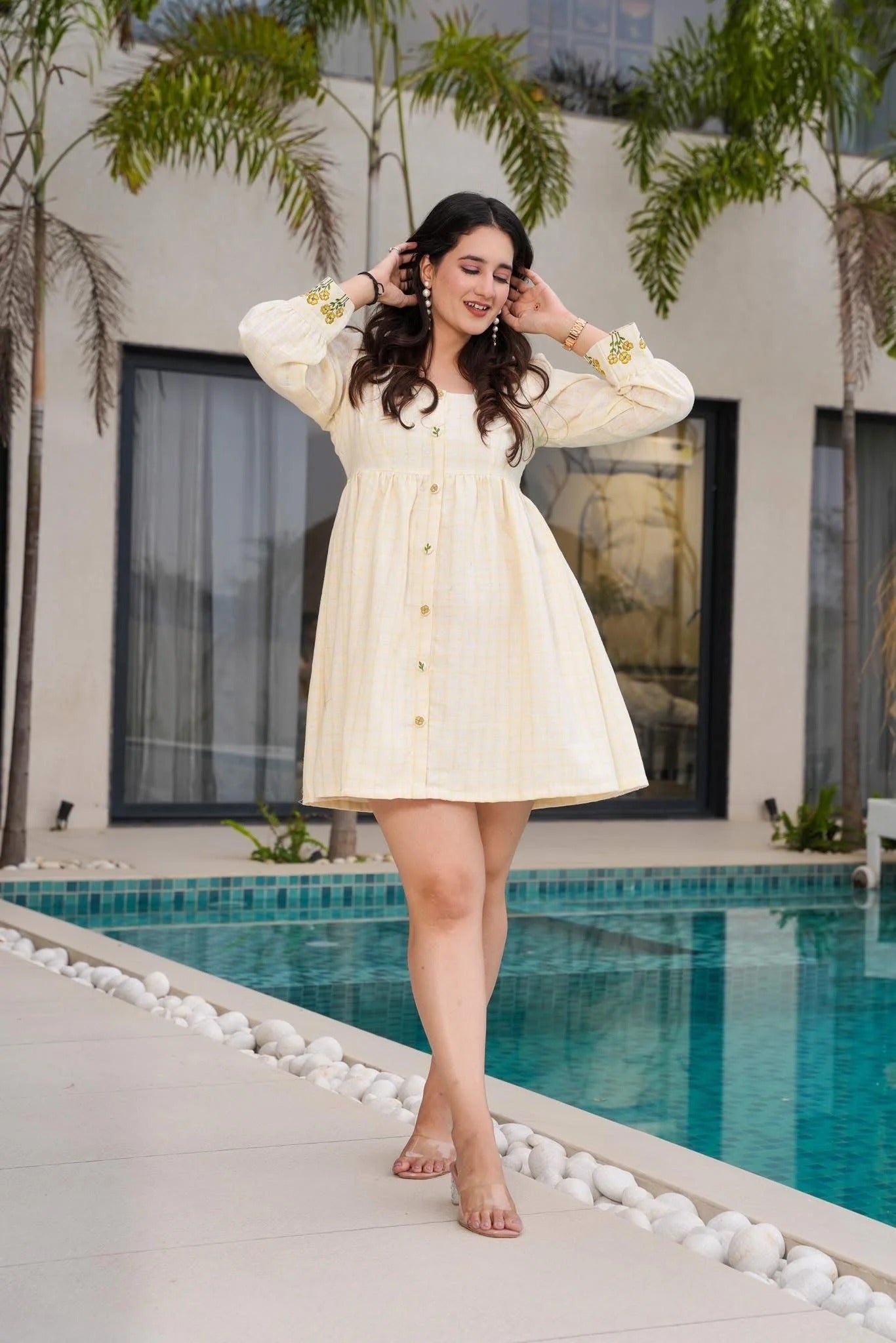 Vanilla Breeze Mini Dress