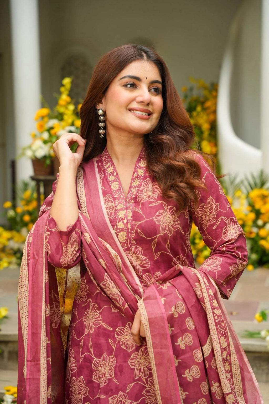 Mahnoor Printed Cotton Kurta Set