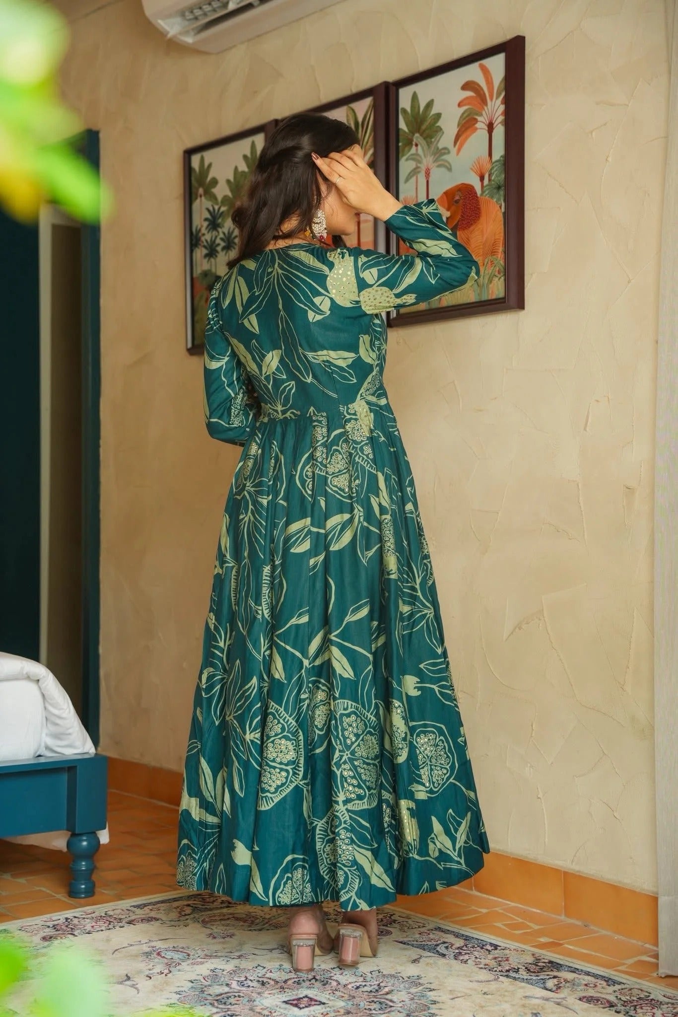 Sable Green Muslin Kurta Set