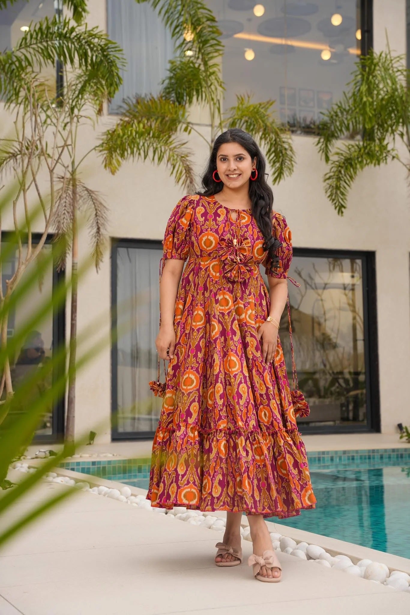 Bohemian Bloom Cotton Dress