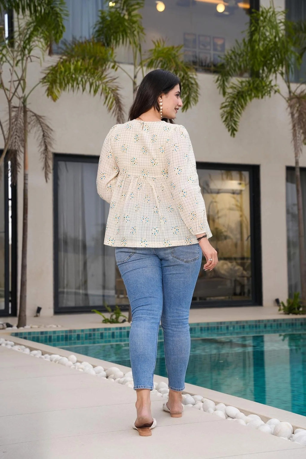 Boho Summer Ivory Top