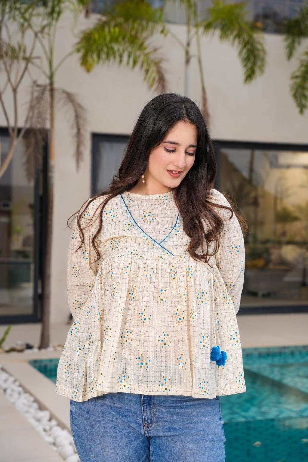 Boho Summer Ivory Top