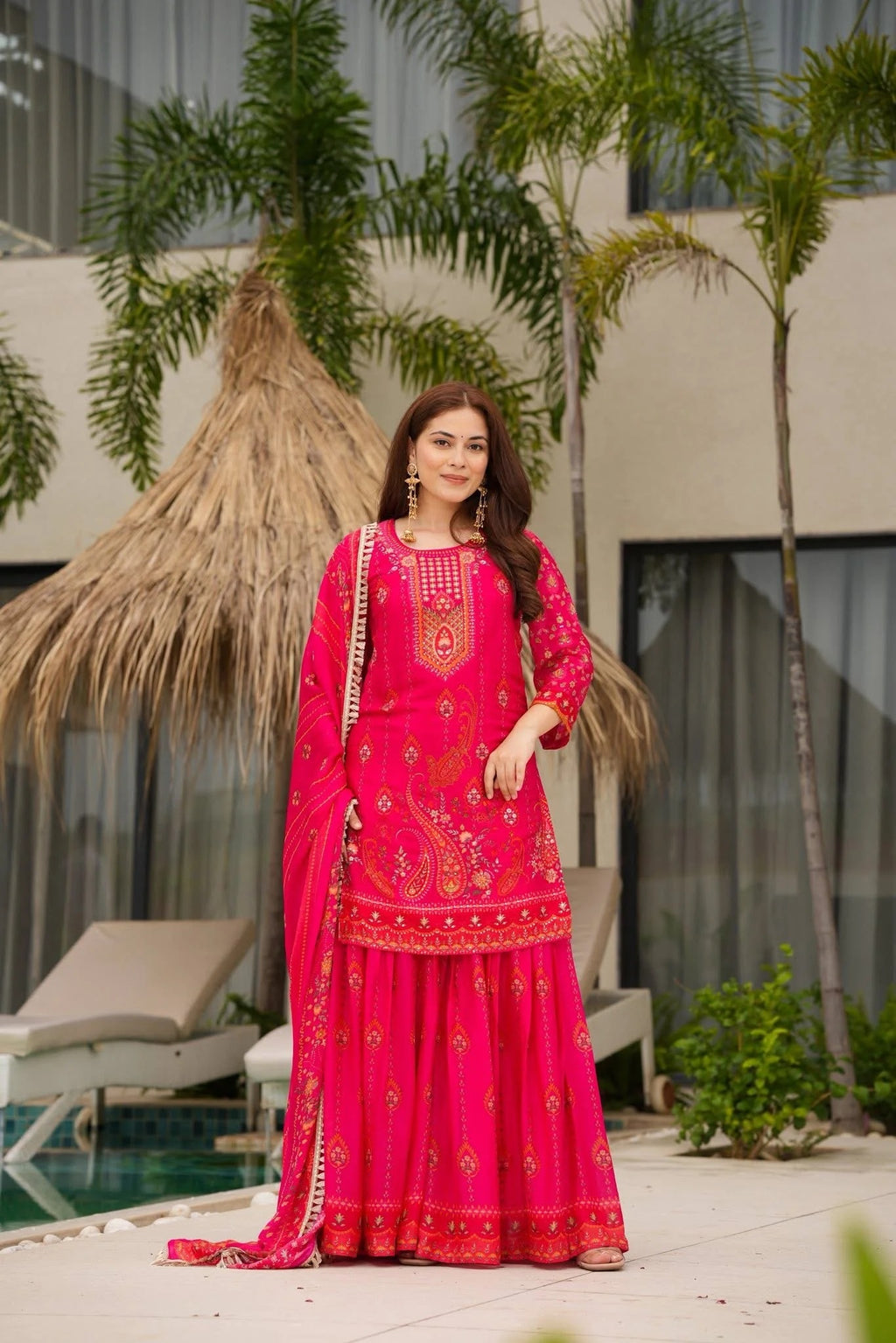 Tvesha Chinon Festive Kurta Set