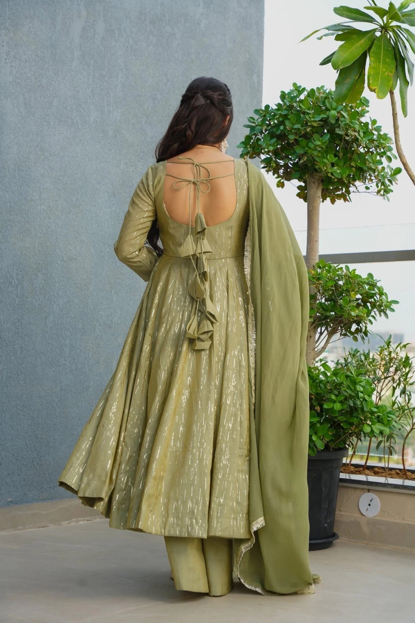 Inaaya Noori Anarkali Suit Set with Dupatta