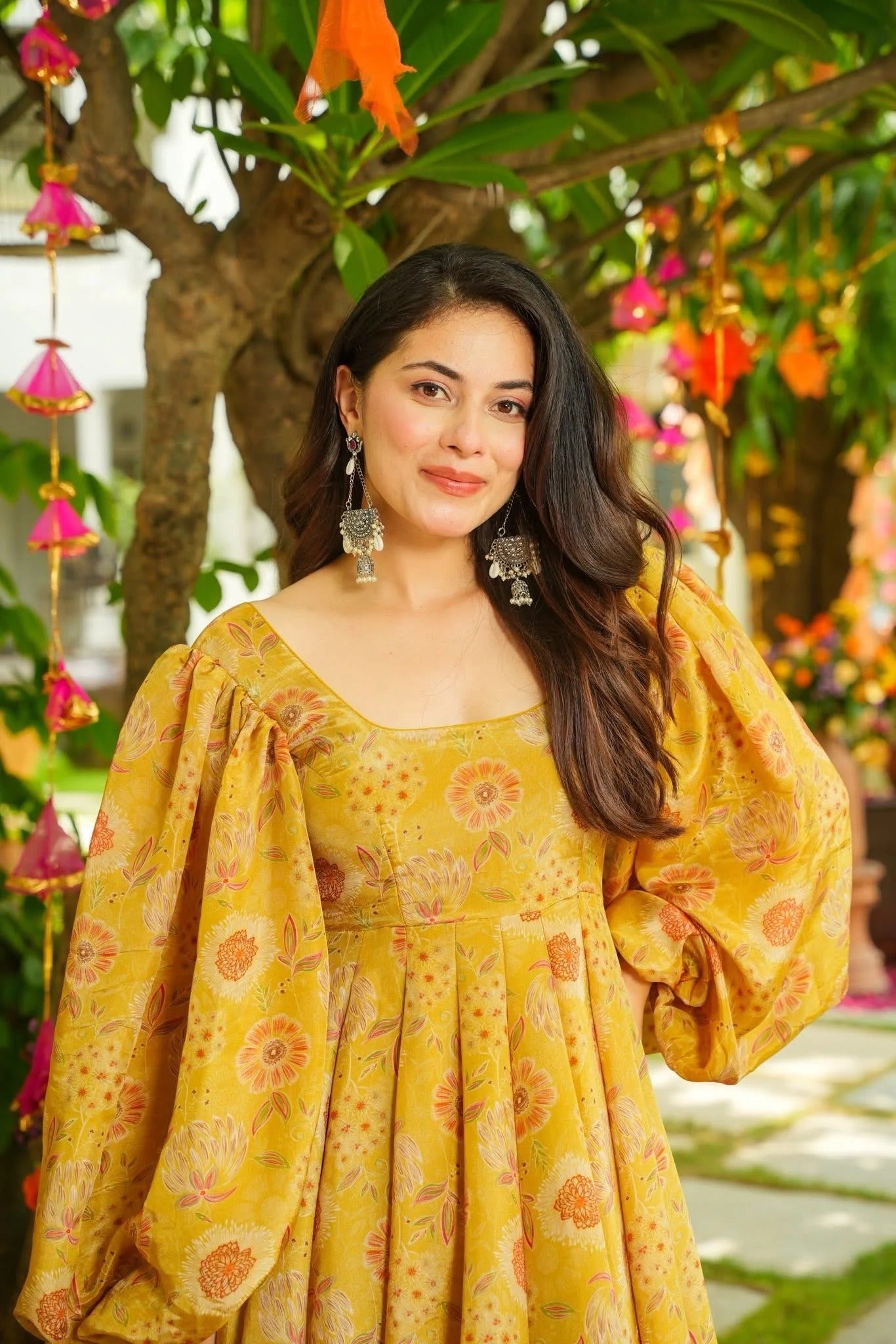 Zaafran Zest Organza Dress