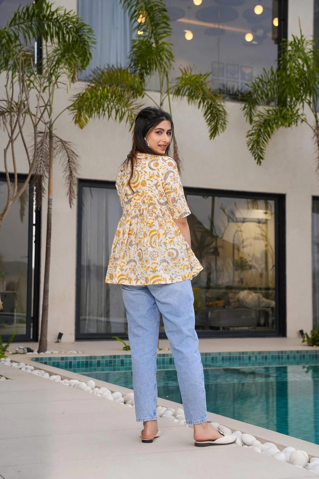 Sunflower Breeze Cotton Top