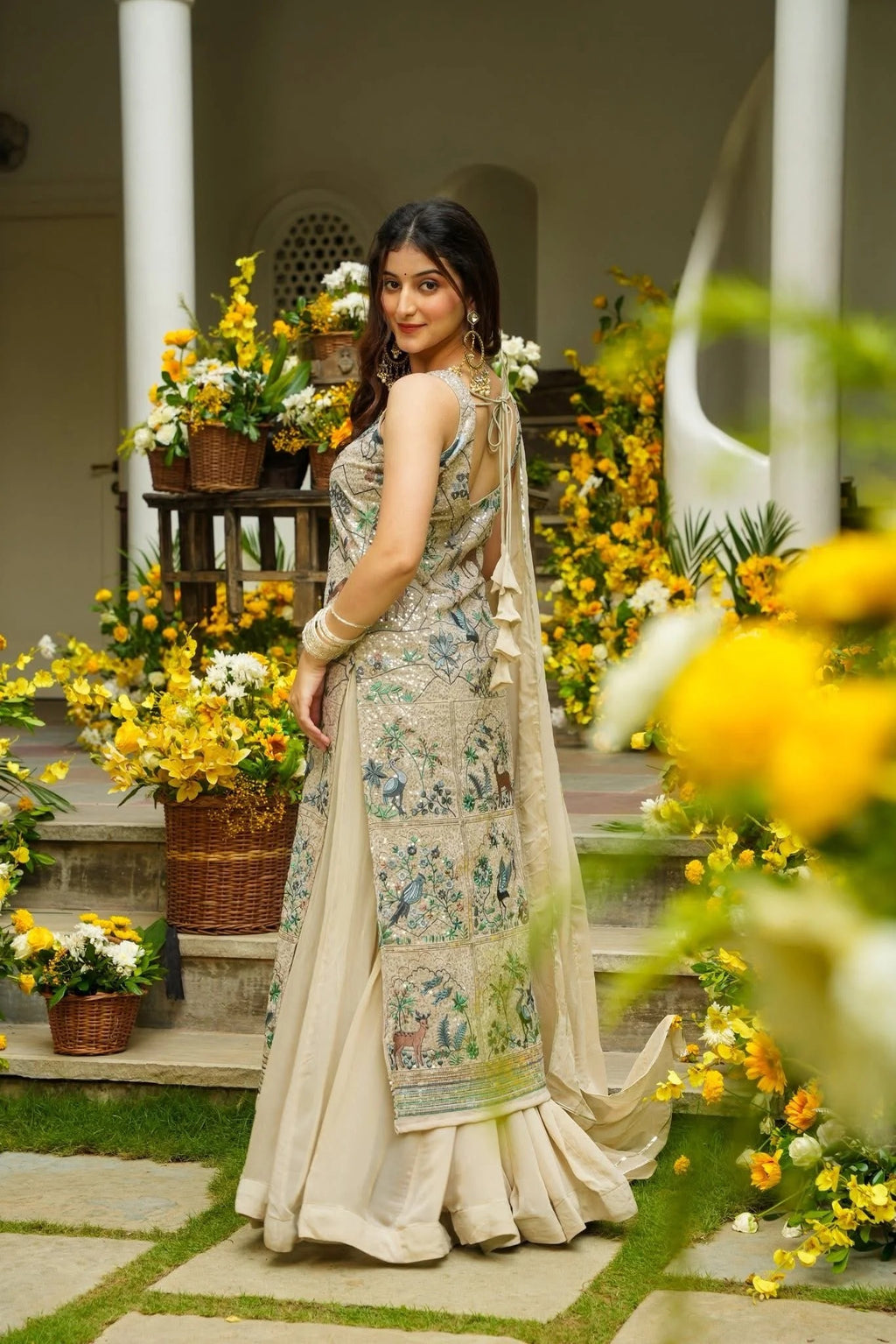 Silvered Mist Heavy Kurta Set