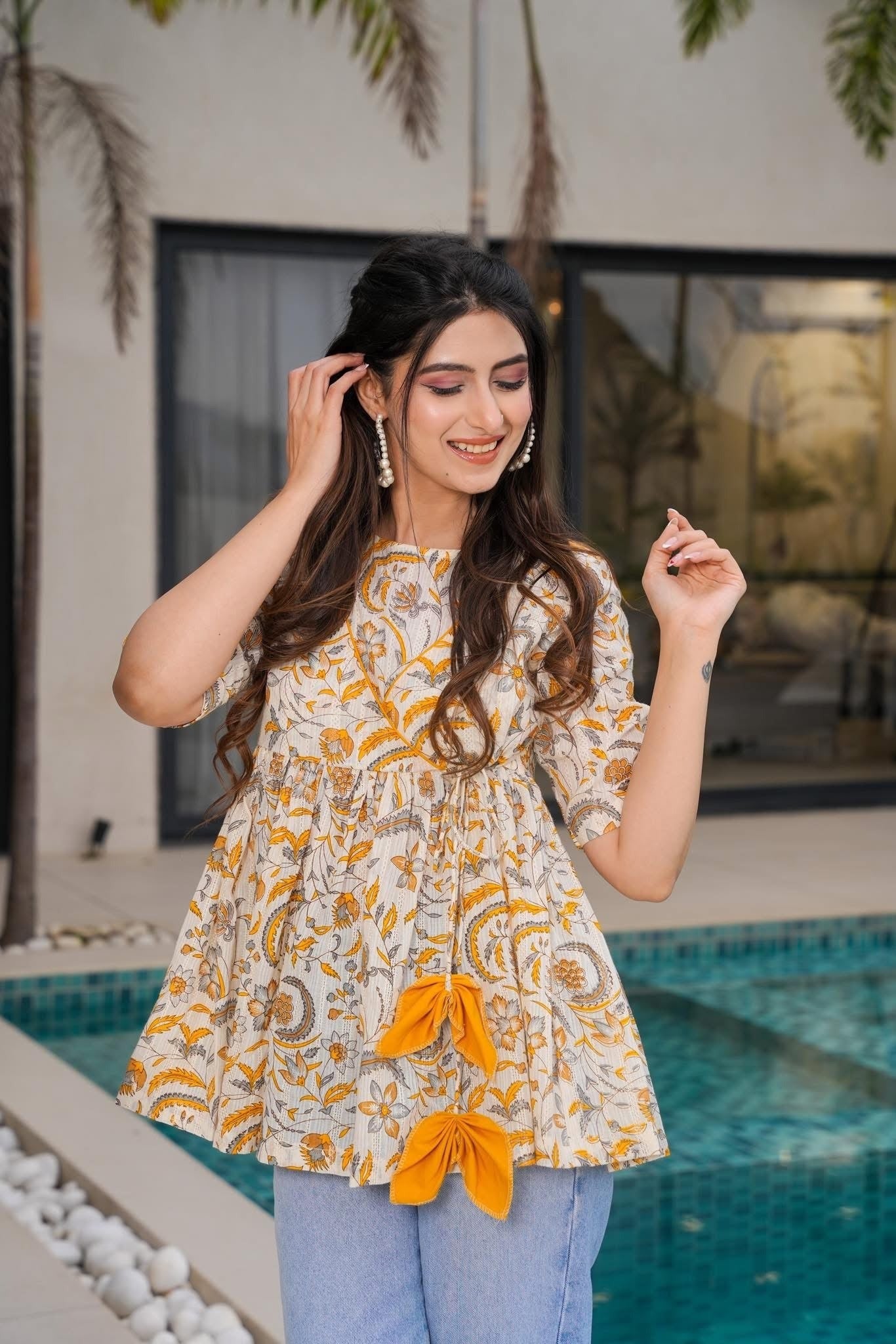 Sunflower Breeze Cotton Top