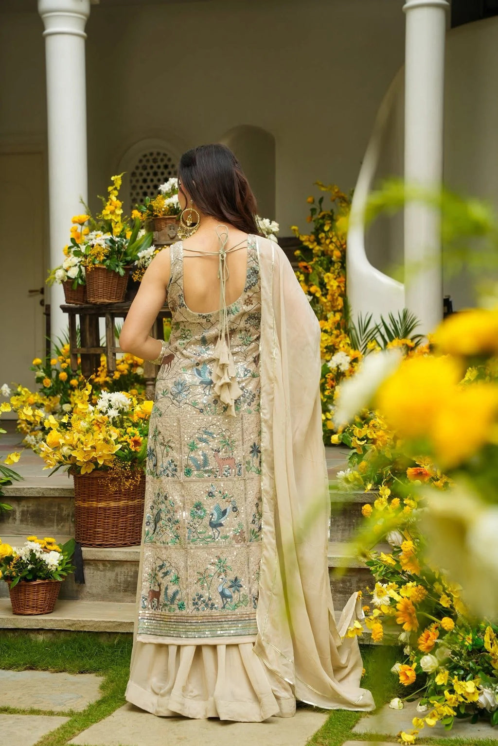 Silvered Mist Heavy Kurta Set