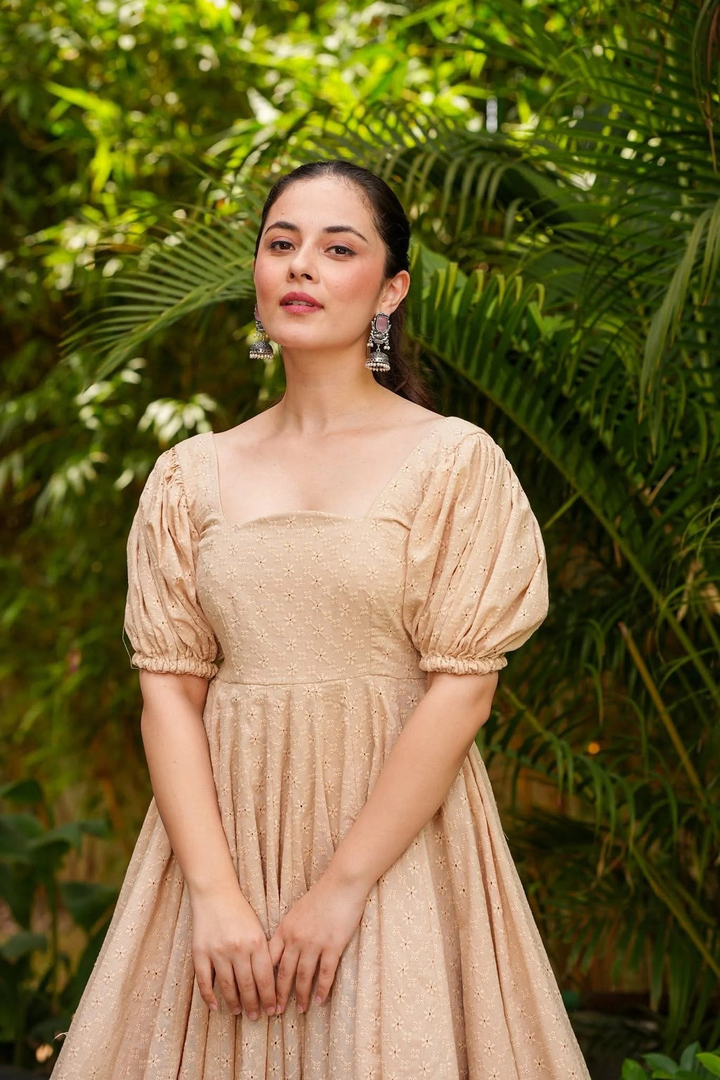 Butter Beige Cotton Dress