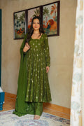 Vespera Green Festive Wear Suit Set