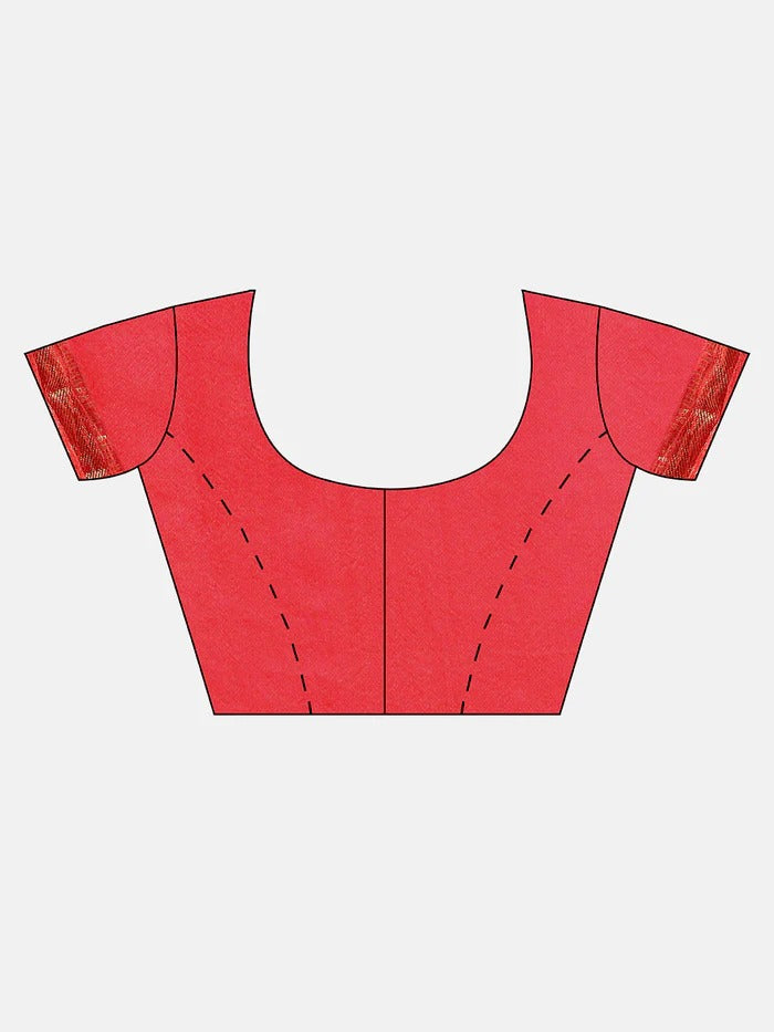 Black & Red Bandhani Zari Art Silk Bandhani Saree