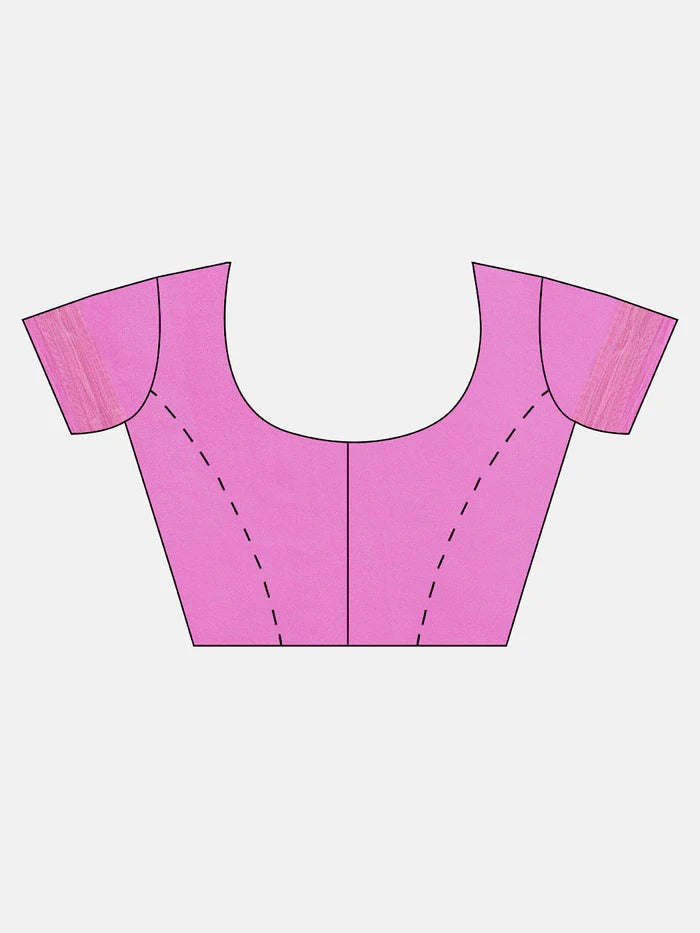 Bandhani Print Woven Zari Border Saree With Unstitched Blouse Piece