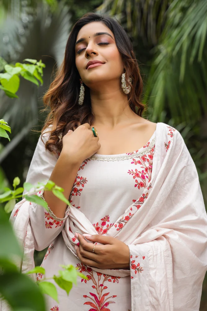 Wafer Cotton Sharara Set