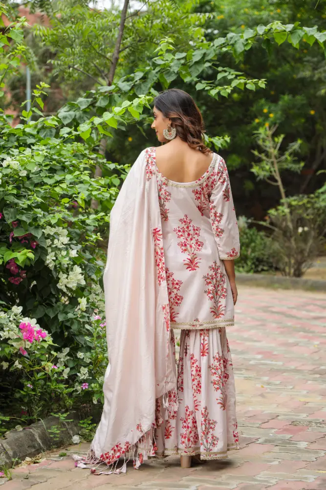 Wafer Cotton Sharara Set