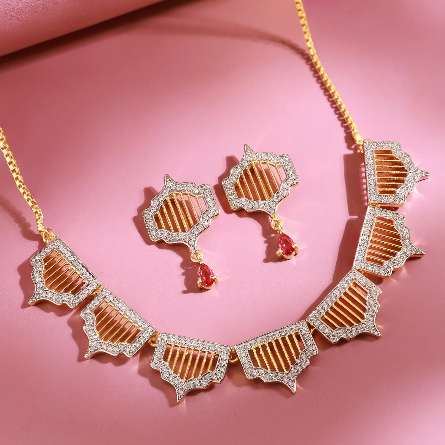 Shahi Dwar Gulbahar Necklace Set