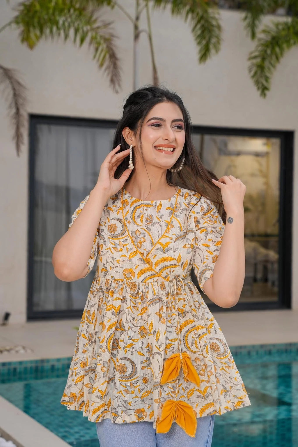 Sunflower Breeze Cotton Top