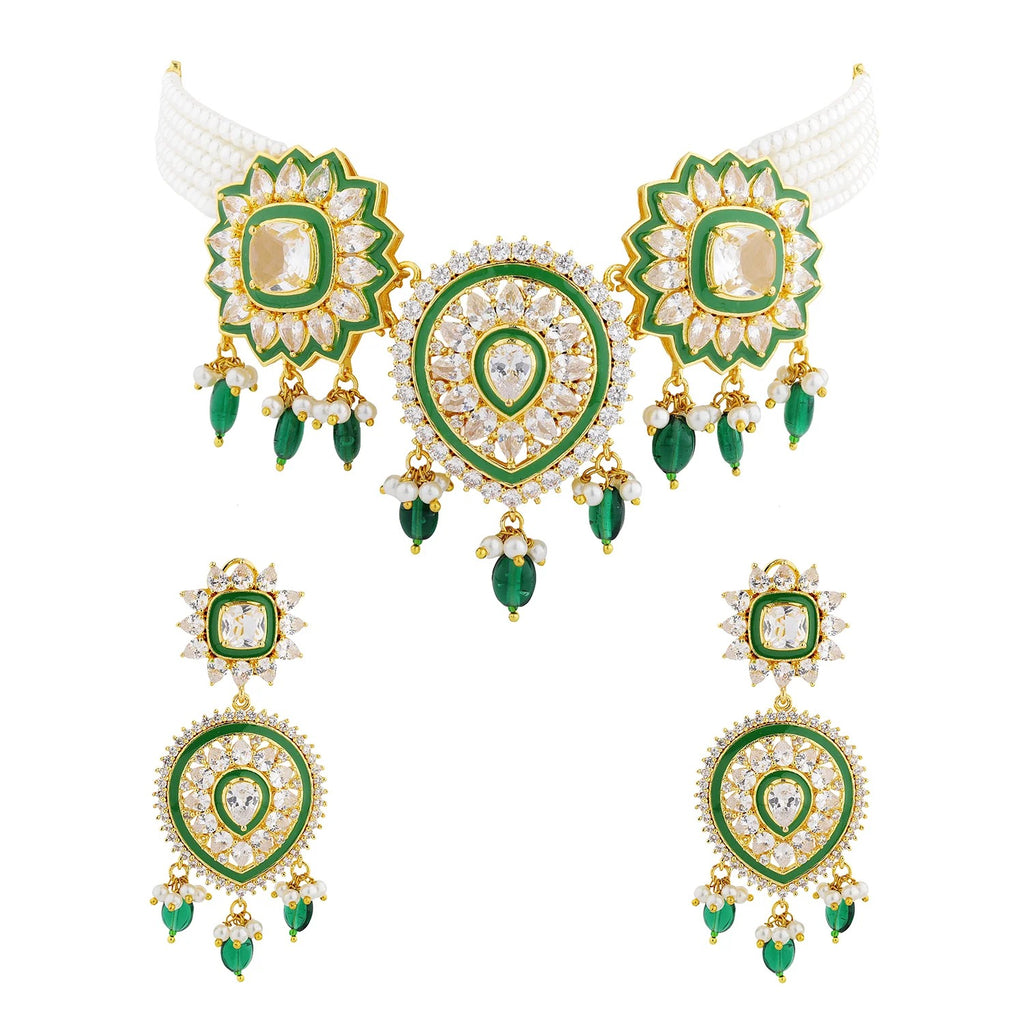 Queens of Rajasthan Ameerin Collar Necklace Set