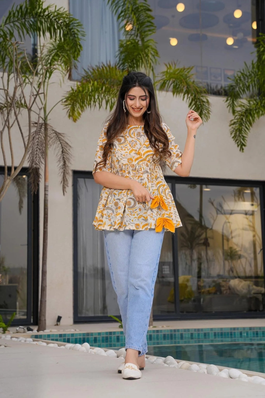 Sunflower Breeze Cotton Top