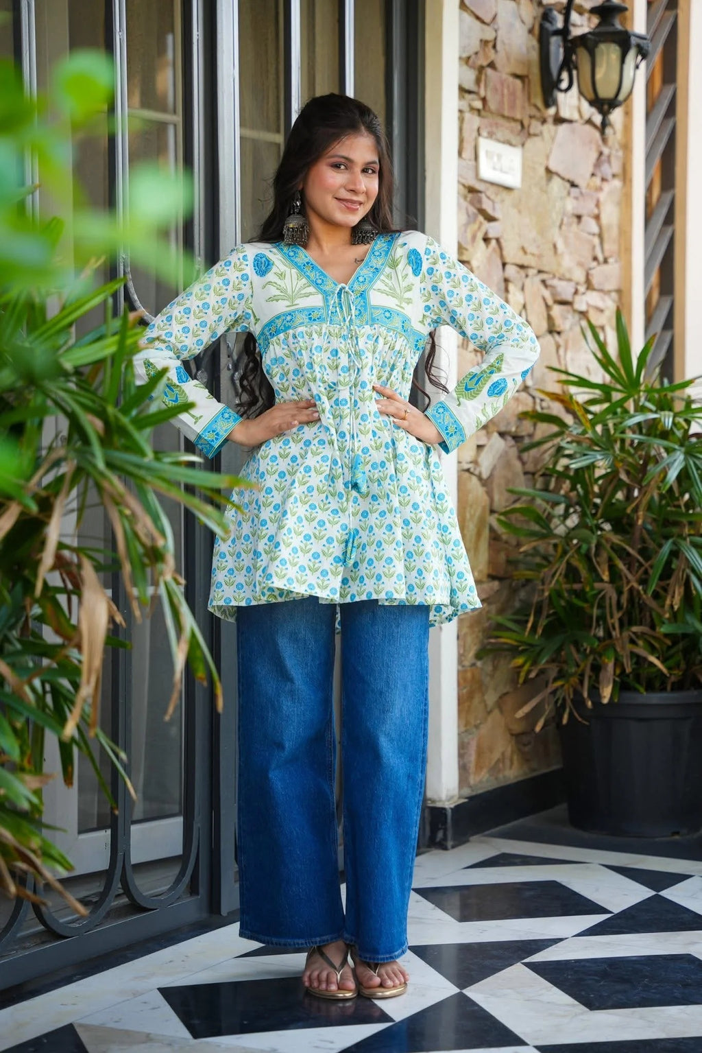 Amber Haze Cotton Top