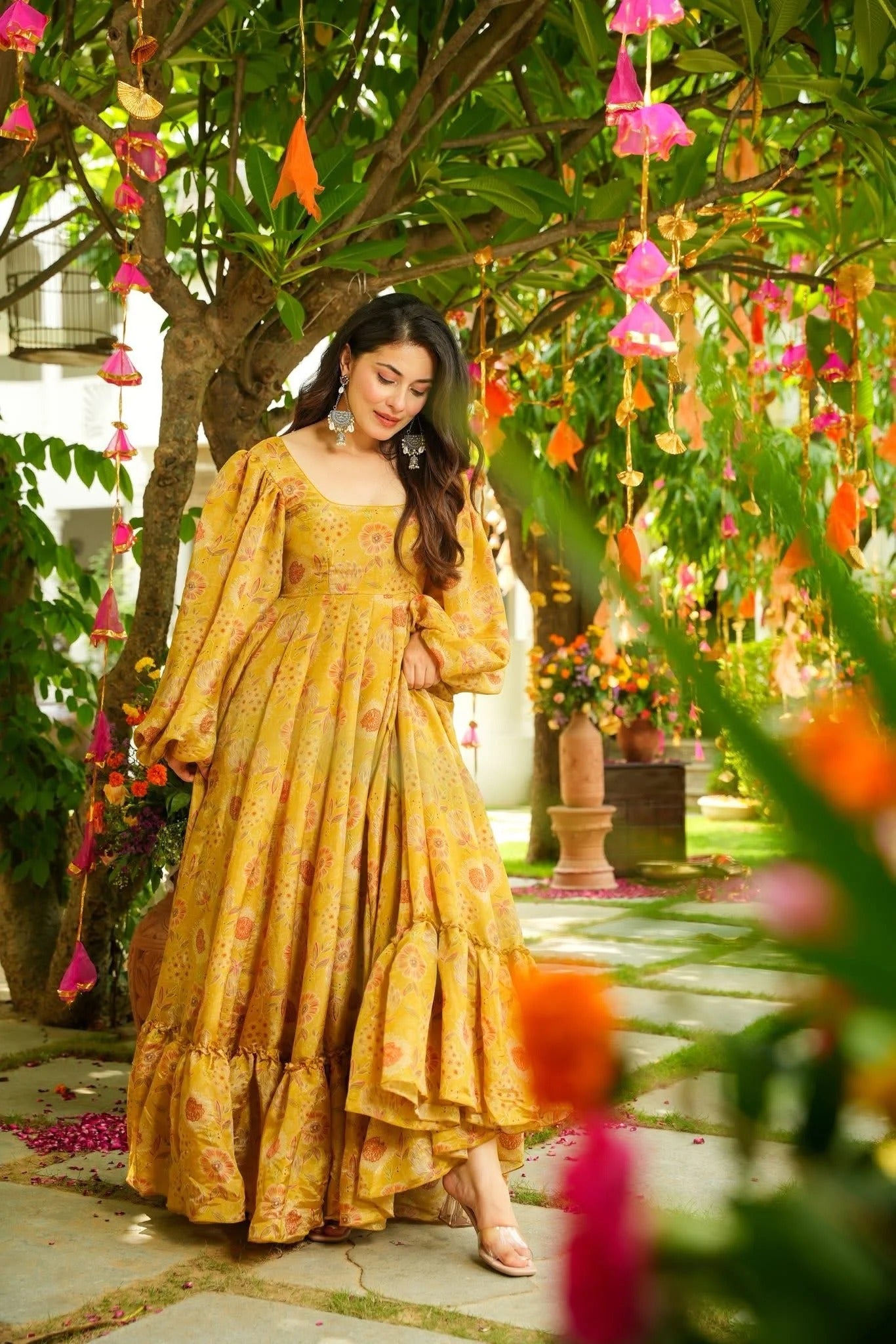 Zaafran Zest Organza Dress