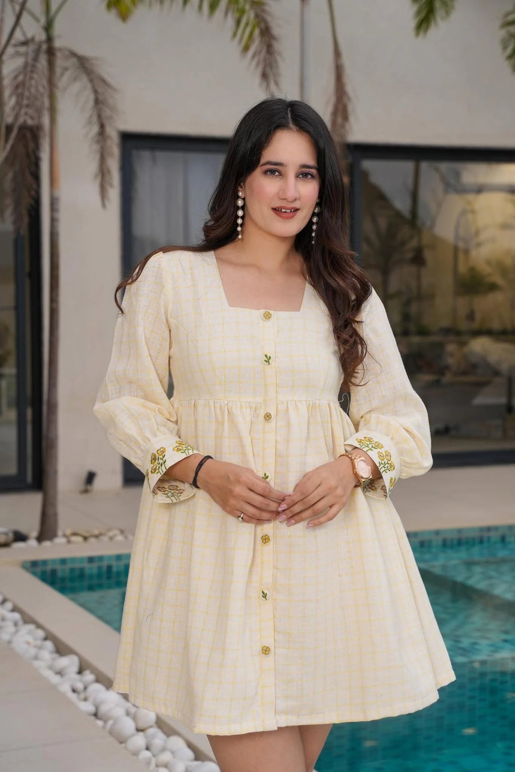 Vanilla Breeze Mini Dress