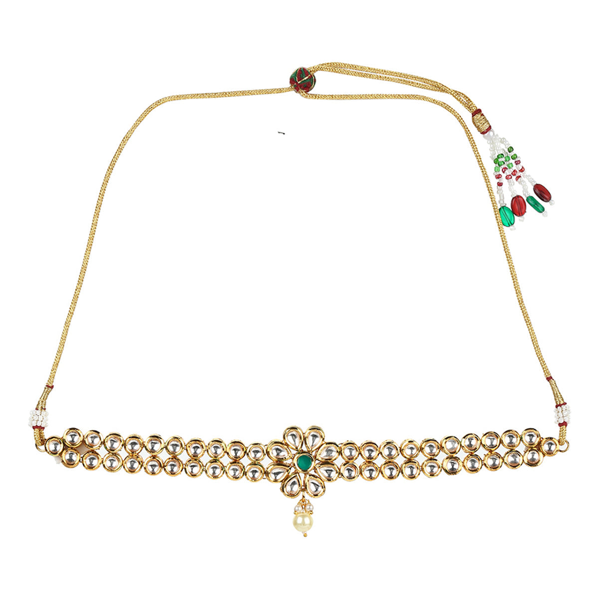 Kundan Elegance Gold Plated Necklace Set