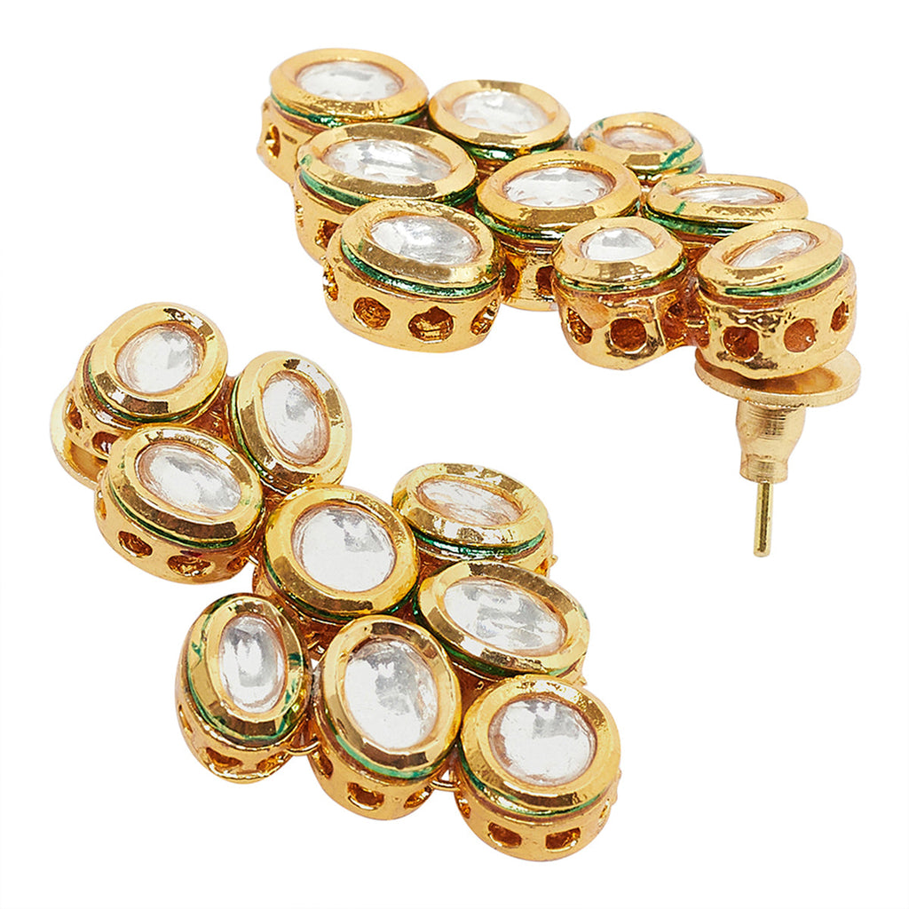 Dual Layer Kundan Studded Necklace Set