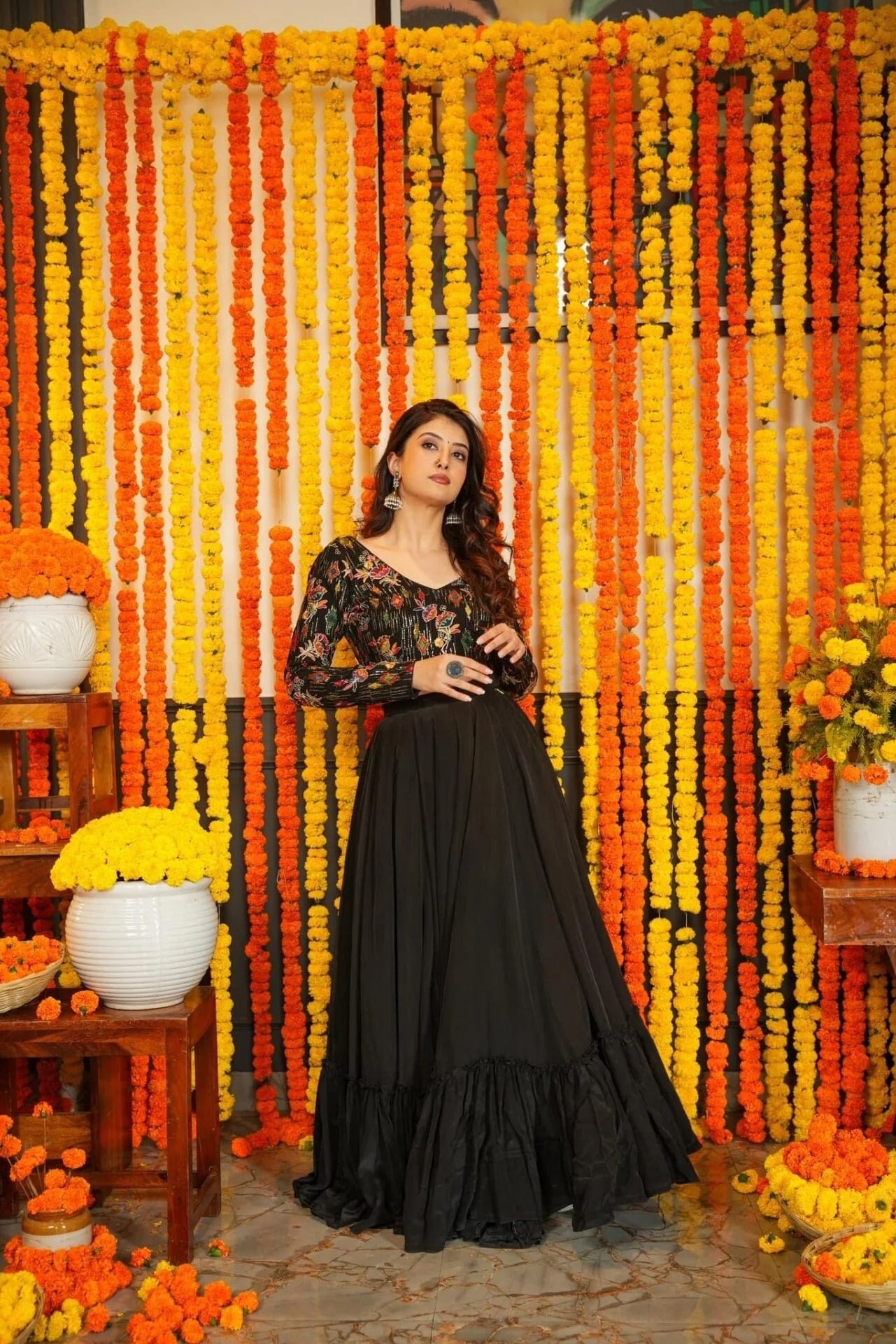 Infinite Black SKIRT AND TOP ATTIRE