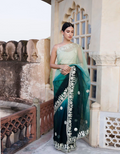 Shaded Handcrafted Gota Patti Organza Saree