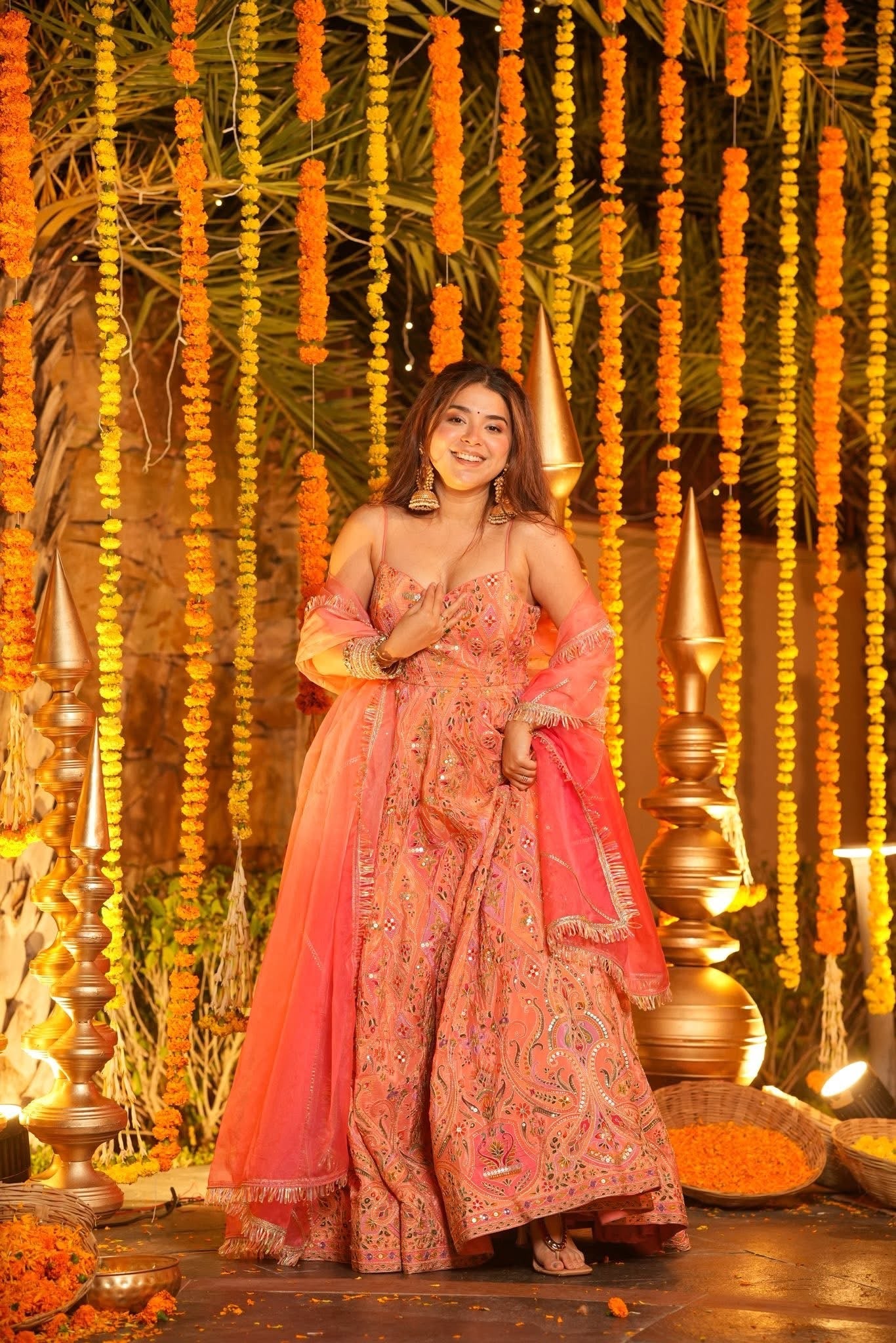 Rimisha Pink Heavy Maxi Set