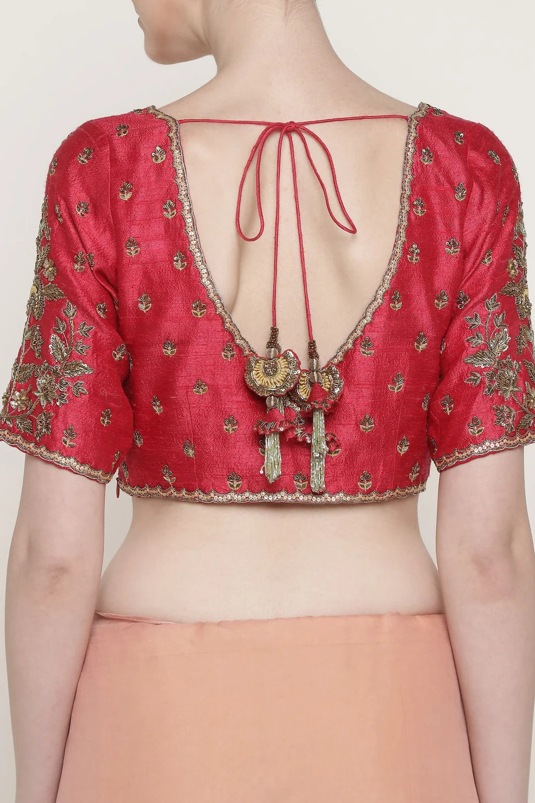 Antique Flower Saree Set